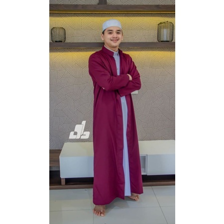 premium jubah luaran habib / jubah belah outwear gamis pria / jubah luar gamis busana muslim habaib