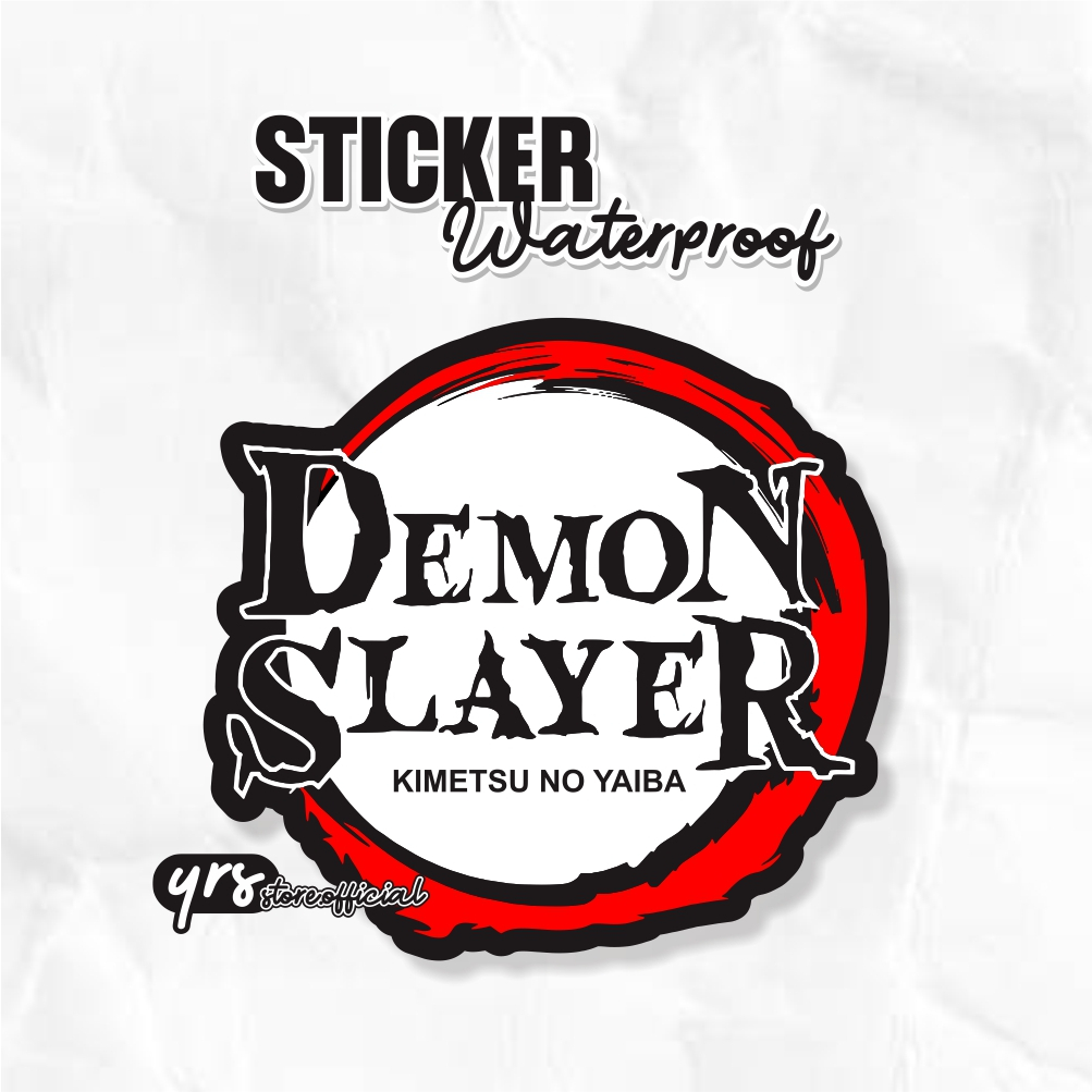 

Sticker Anime Demon Slayer Kimetsu No yaiba / Sticker Anime Waterproof ukuran +- 7 x 6,6 cm