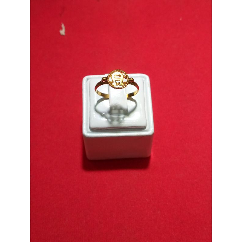 cincin anak huruf A kadar emas 375%