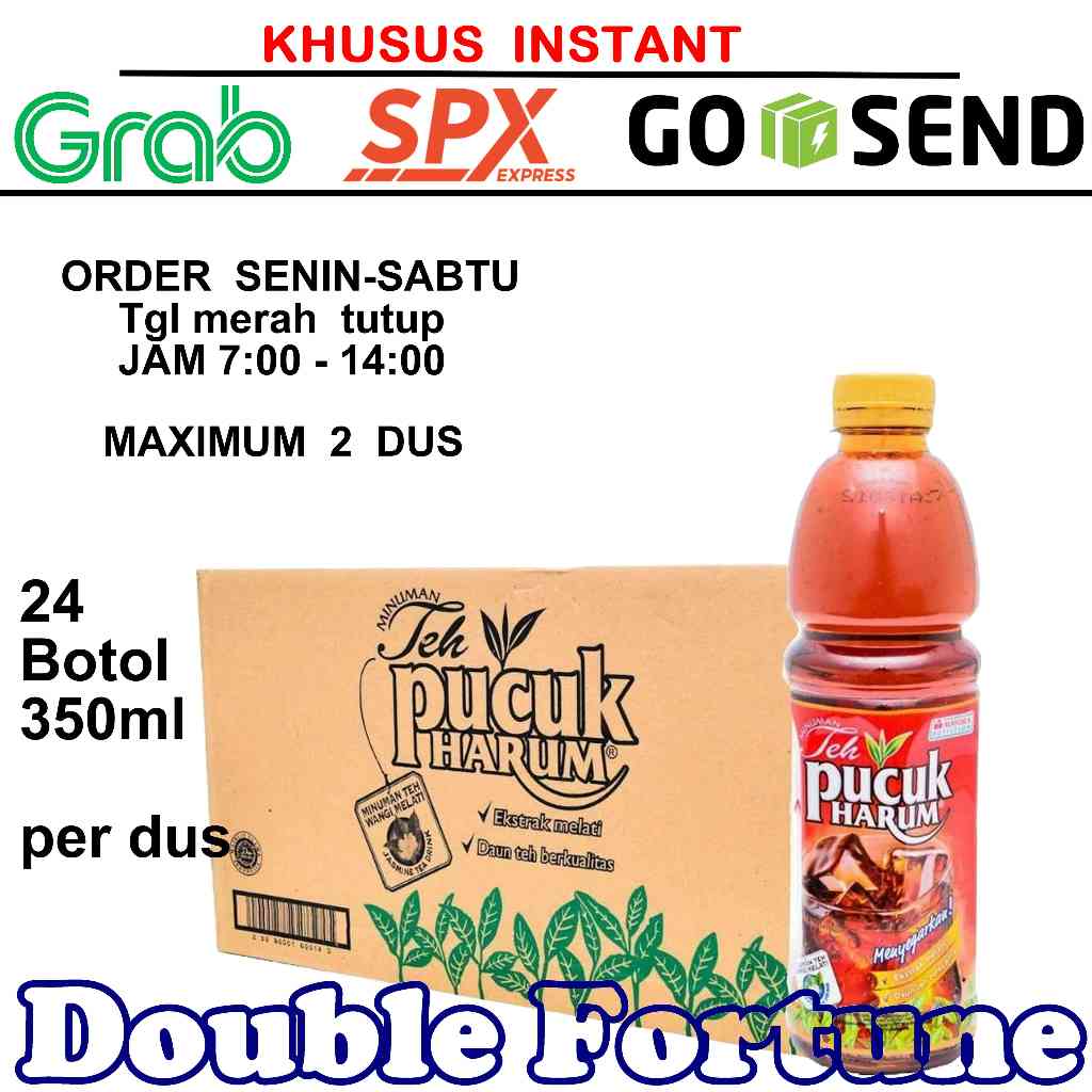 

TEH PUCUK HARUM JASMINE 350ml DUS (24 botol) TEH BOTOL BUKA PUASA KURIR INSTAN & KARGO