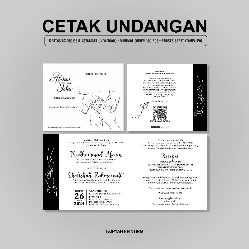 

COD LANGSUNG JADI | UNDANGAN PERNIKAHAN | ESTETIK | KEREN | MURAH