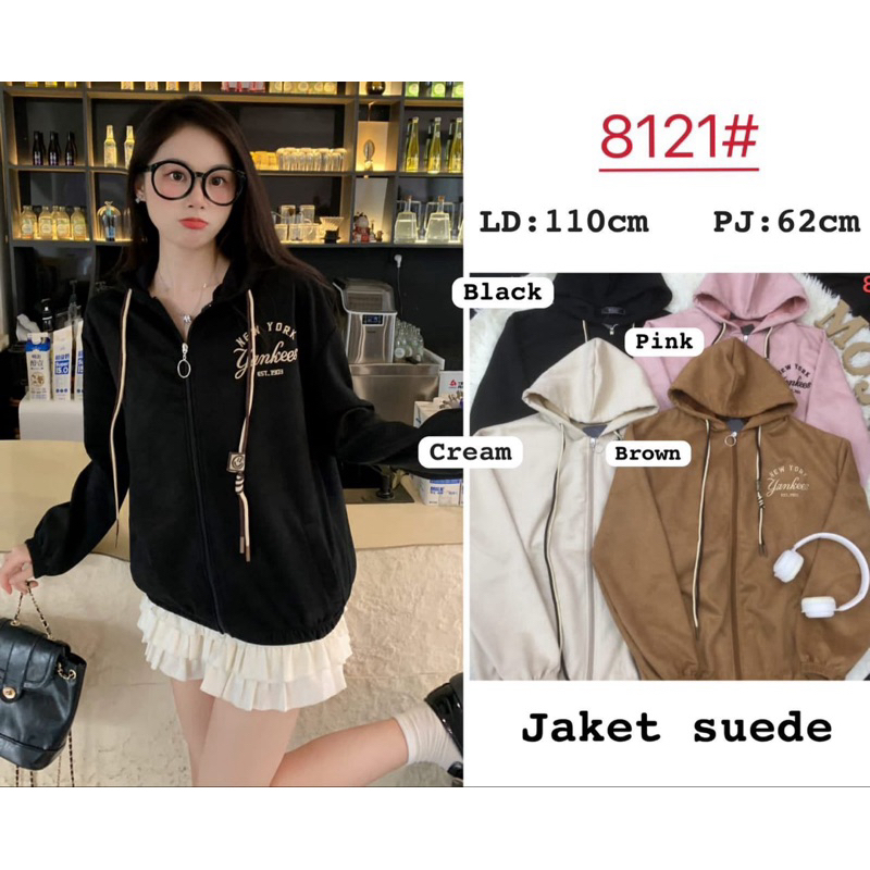 YQ - JAKET SUEDE  IMPORT #8121 #8122 / JAKET WANITA IMPORT