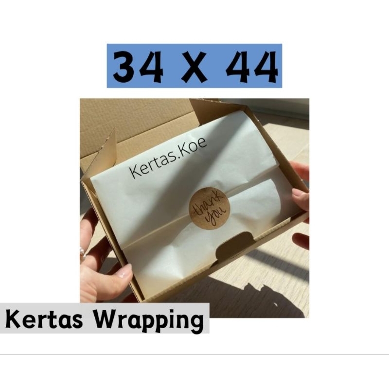 

[34x44] (10 Lembar) Kertas Bungkus Baju/Kertas Sepatu/Packing/Kertas Pola Baju/Dorslag/Wrapping Paper