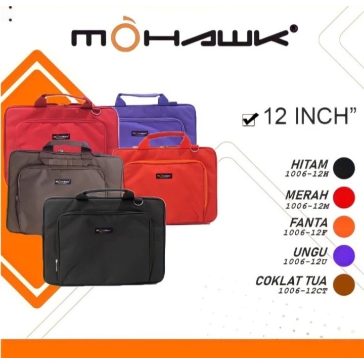 Tas Laptop 12" Mohawk Softcase Notebook Bag 12 inch Original