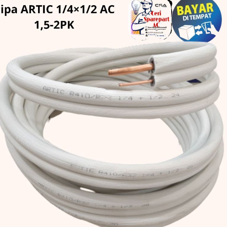 GQu pipa ac artic 15  2pk ukuran 1412 selang ac harga per 1 meter