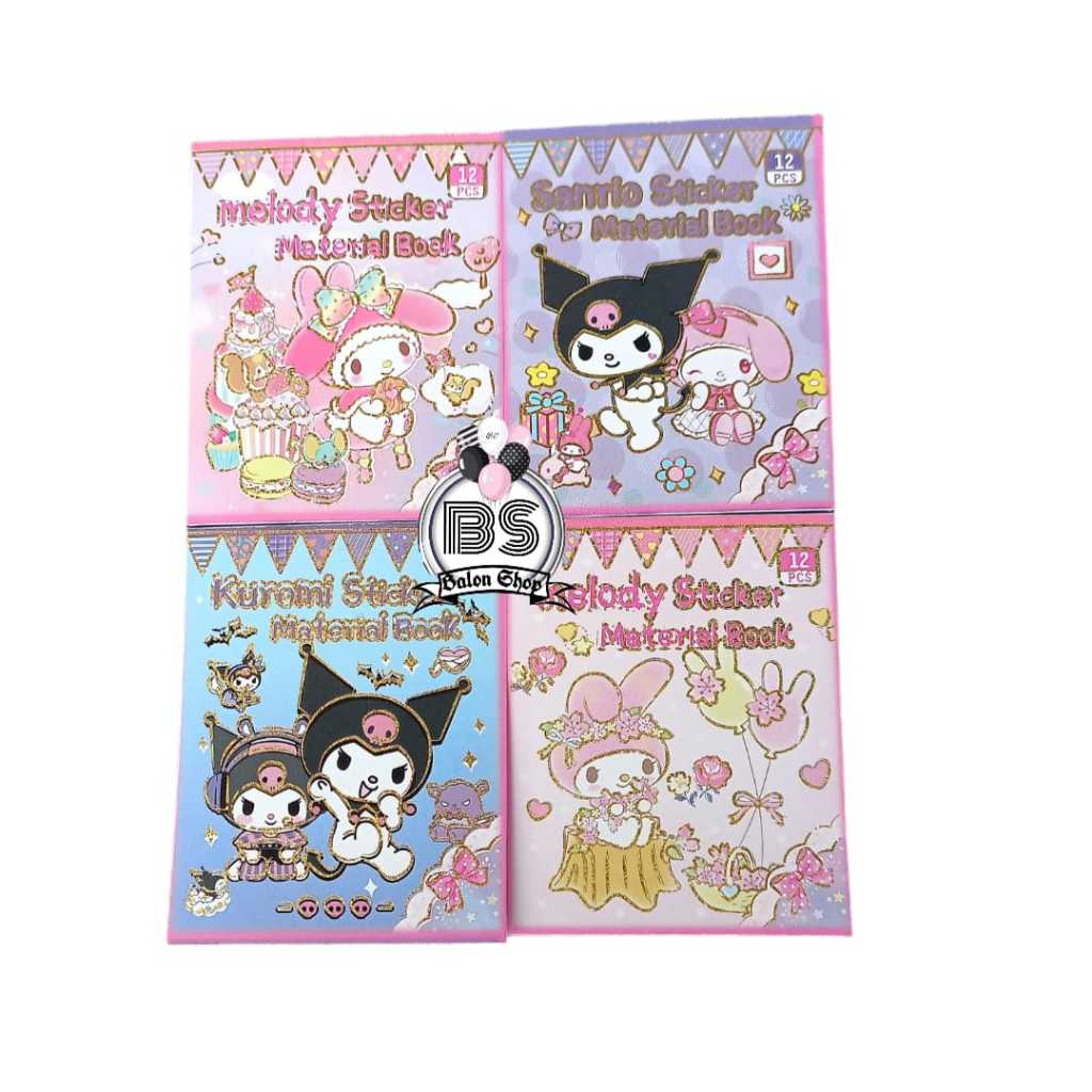 

STICKER BOOK SANRIO & MY MELODY CHARACTER | STIKER BUKU KARAKTER KARTUN