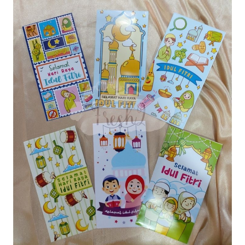 

100 pcs amplop lebaran panjang / angpao hari raya idul fitri