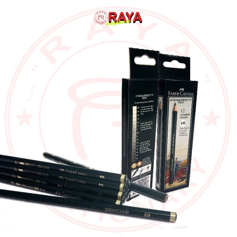 

Pensil Faber-Castell 9000 - 8B Graphite Pencils