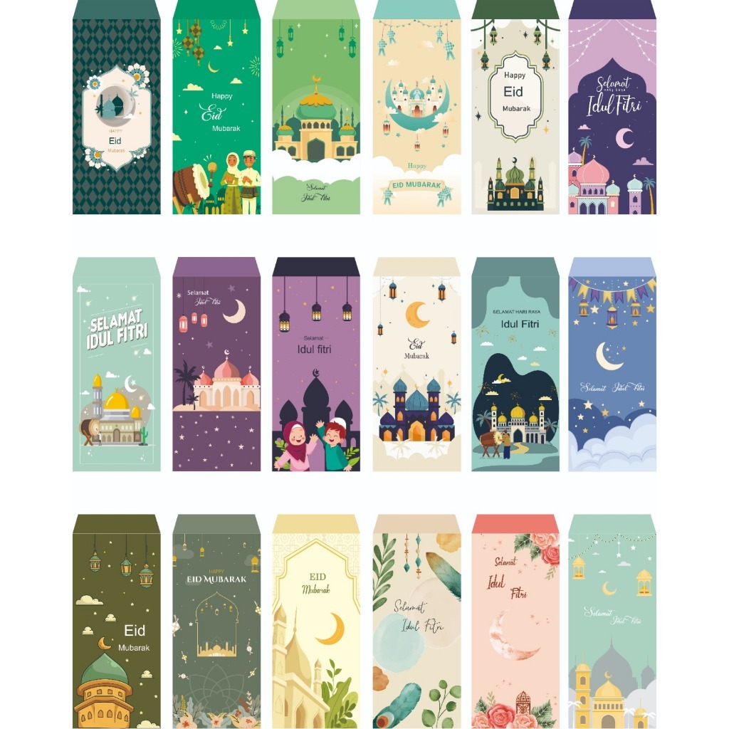 

Amplop Lebaran Premium Panjang BISA PILIH MOTIF uang tidak dilipat 1 pack isi 10