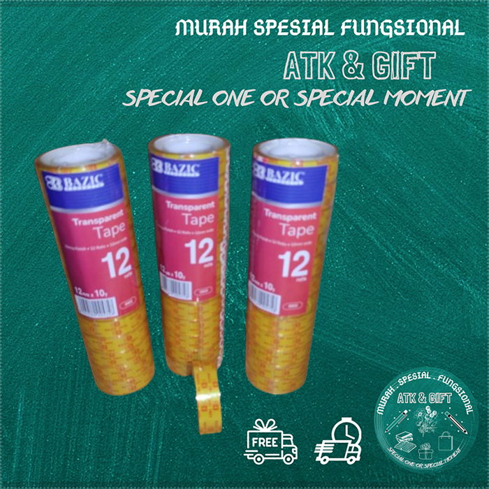 

Solasi Bening Kecil - Isolasi Kecil 12mm x 10 yard bazic