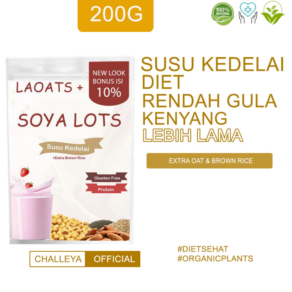 

Susu Protein Diet Meal Replacememt Whey Kedelai Soya Milk Oat Milk Laoats