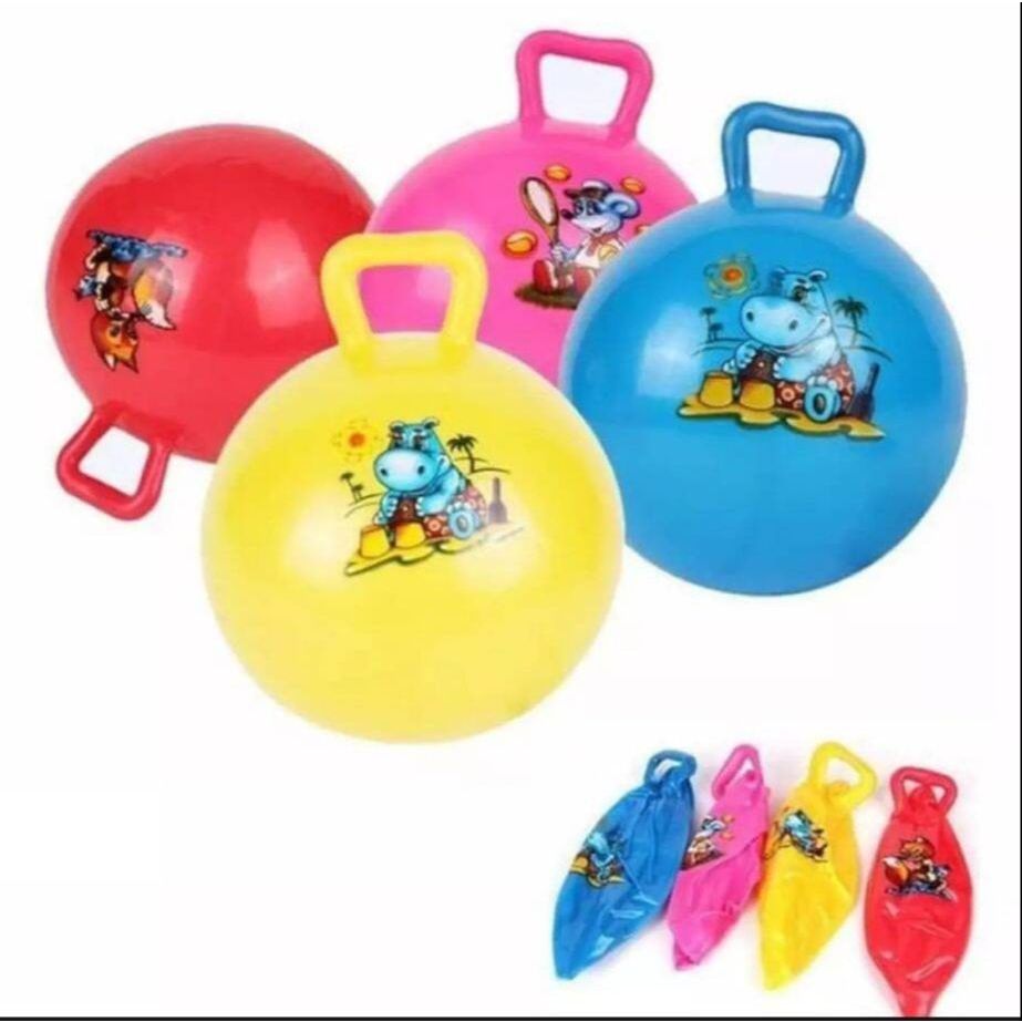 Cod Mainan Bola Jumping / Ball Jumping Terlaris / Jumping Ball Bulat 30 CM / Bola DUduk Karakter