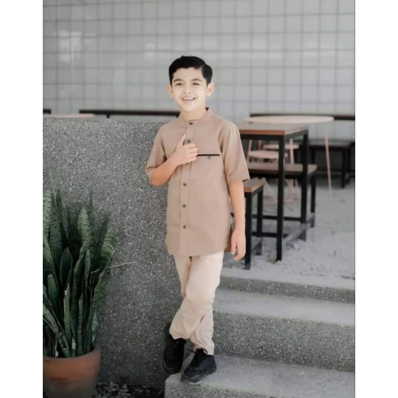 Baju Koko anak Laki Laki Terbaru/Baju koko Anak Lebaran terbaru/Baju koko Anak Terlaris 2024