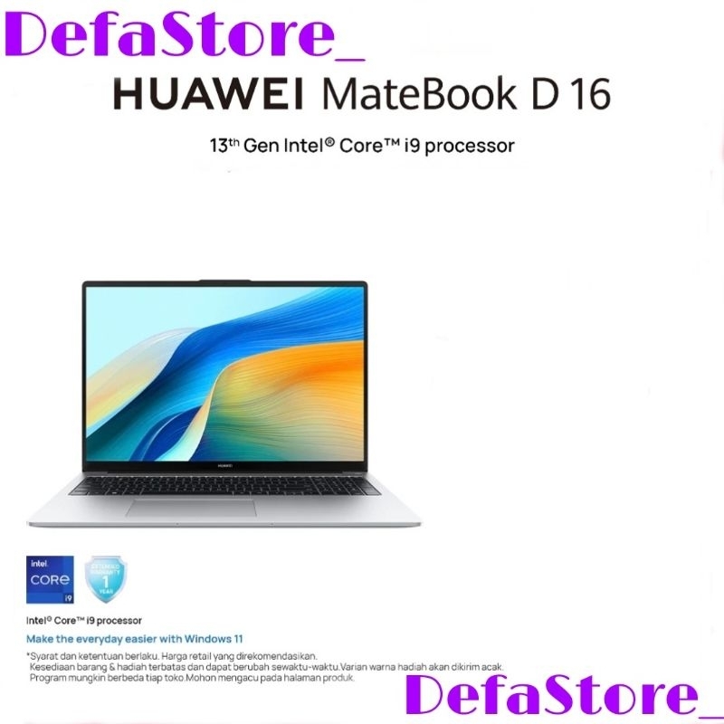 Huawei Matebook D16 13th Gen || Garansi Resmi