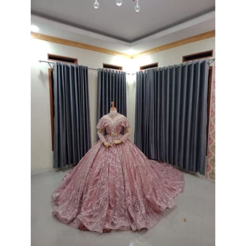 GAUN PENGANTIN ROSE GOLD SECOND