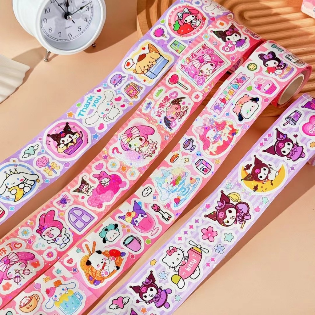 

[ORGM] Alat Tulis Kantor Perlengkapan Sekolah Sticker Dekorasi Sticker Jurnal Sanrio Sticker Hologram