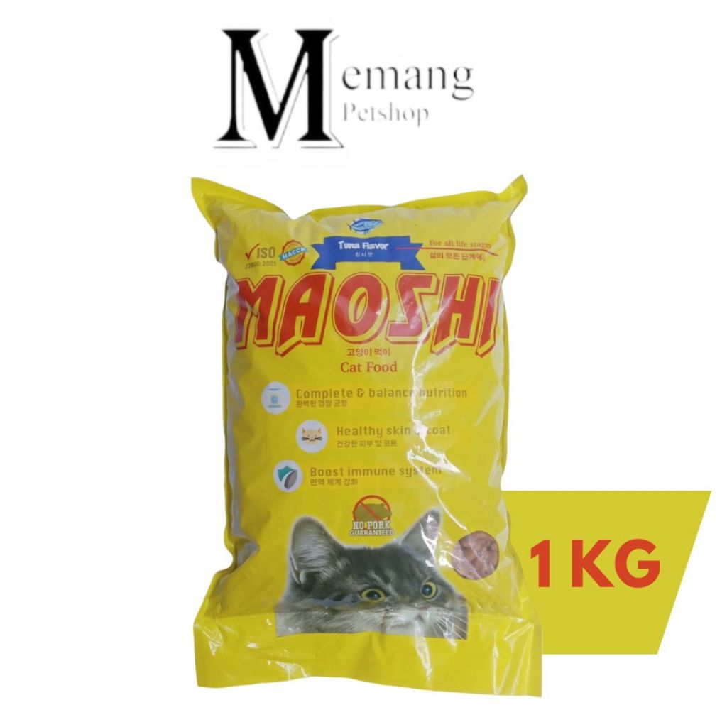 Maoshi 1Kg Tuna - Makanan Kucing Repack - Cat Food All Life Stage