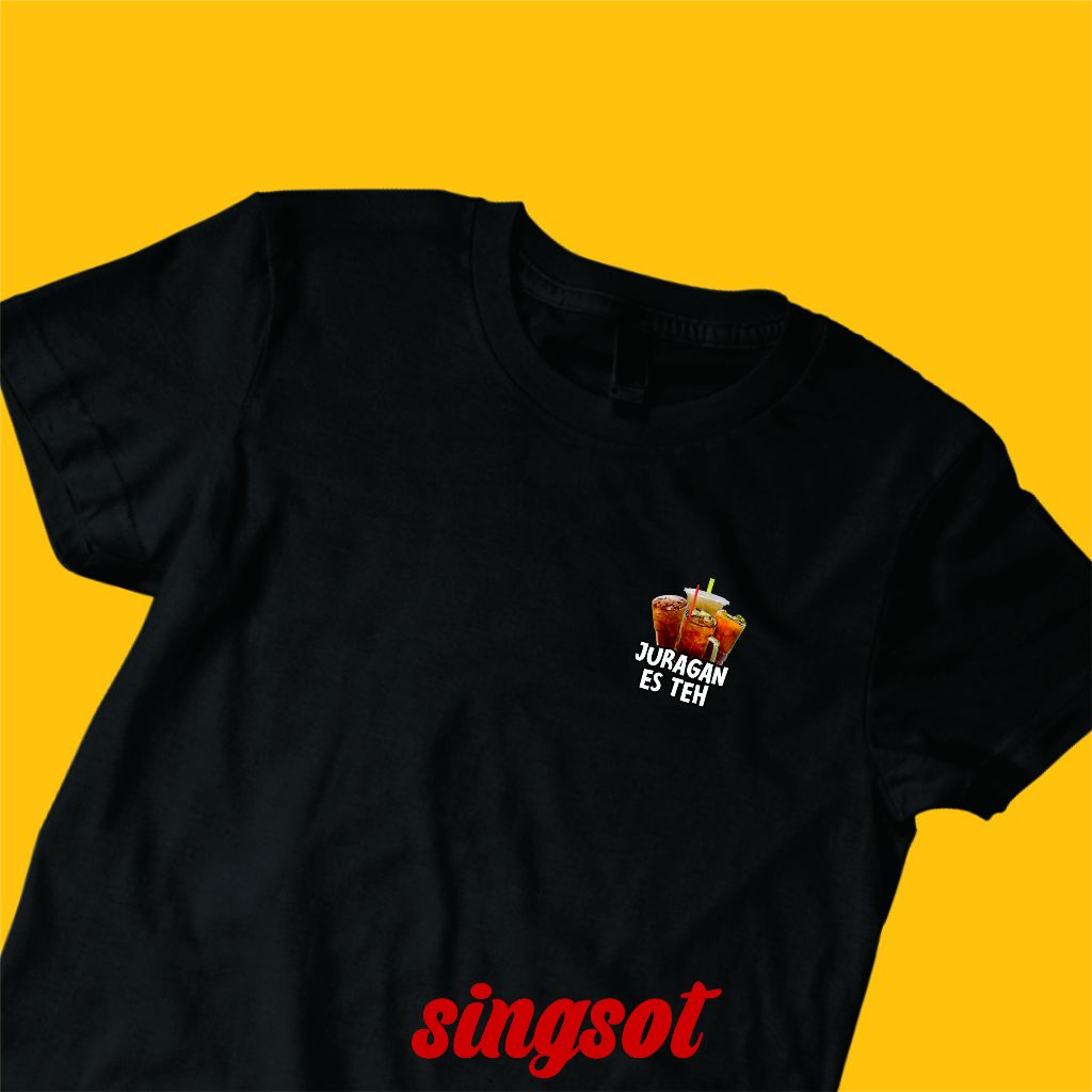KAOS JURAGAN ES TEH KAOS PENJUAL ES TEH HITAM DISTRO