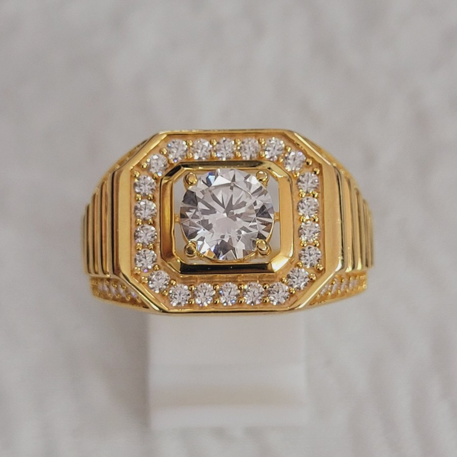 cincin cowok pria laki variasi ad emas 70% 700 70 % variasi