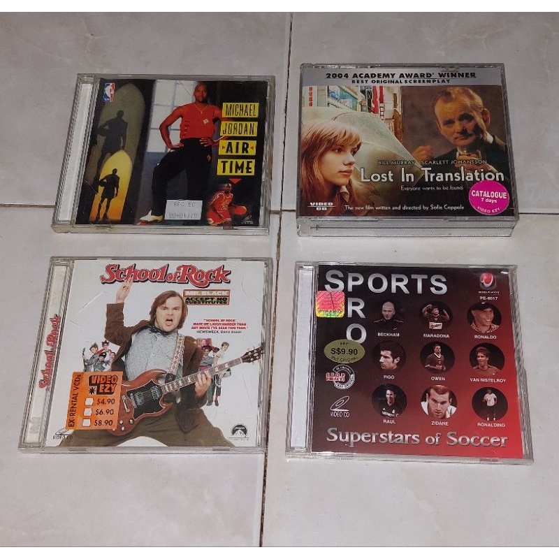 vcd original MICHAEL JORDAN / LOST IN TRANSLATION / SCHOOL OF ROCK