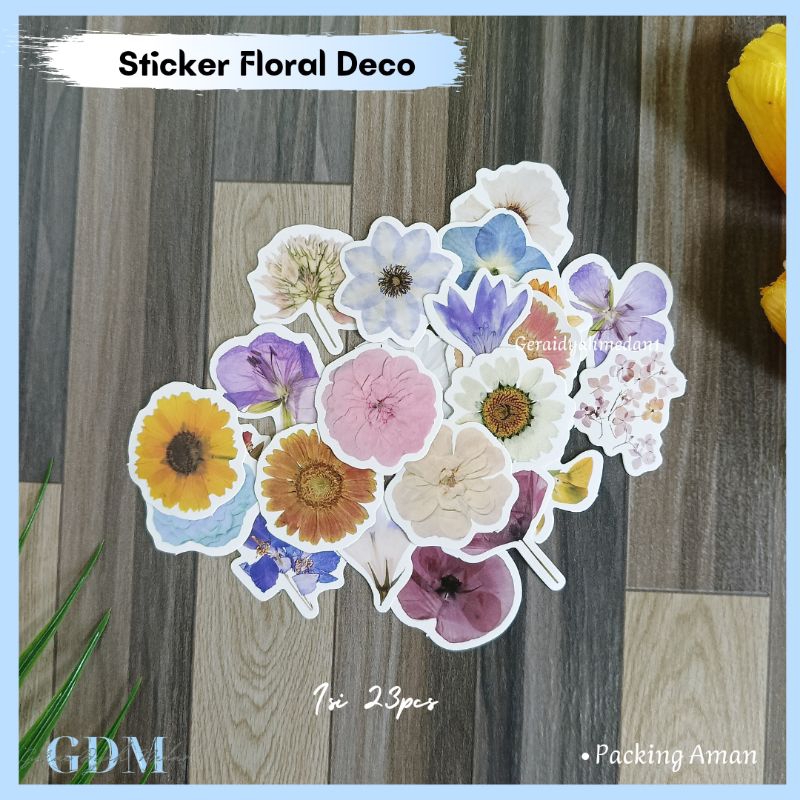 

Stiker Floral Deco Journal Scrapbook