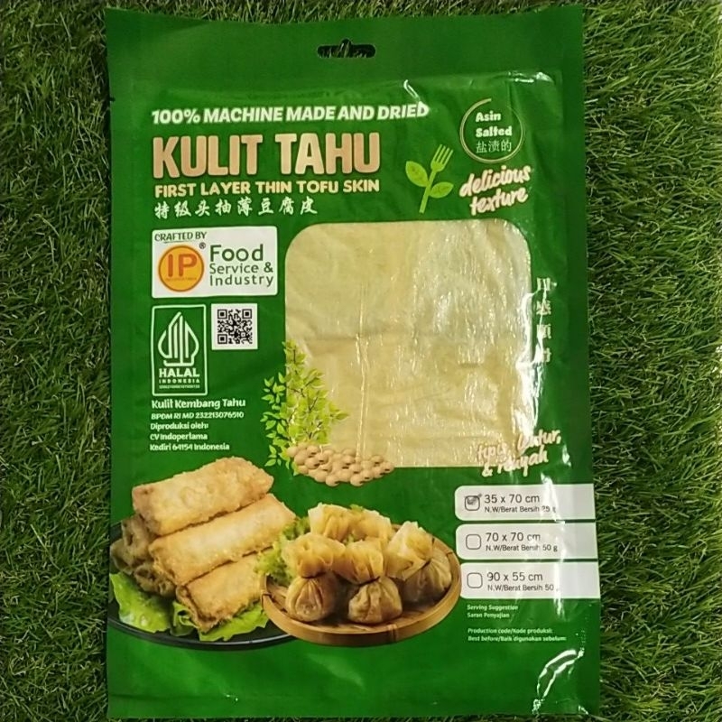 

Indopertama kulit tahu uk. 35 X 70 @25 g