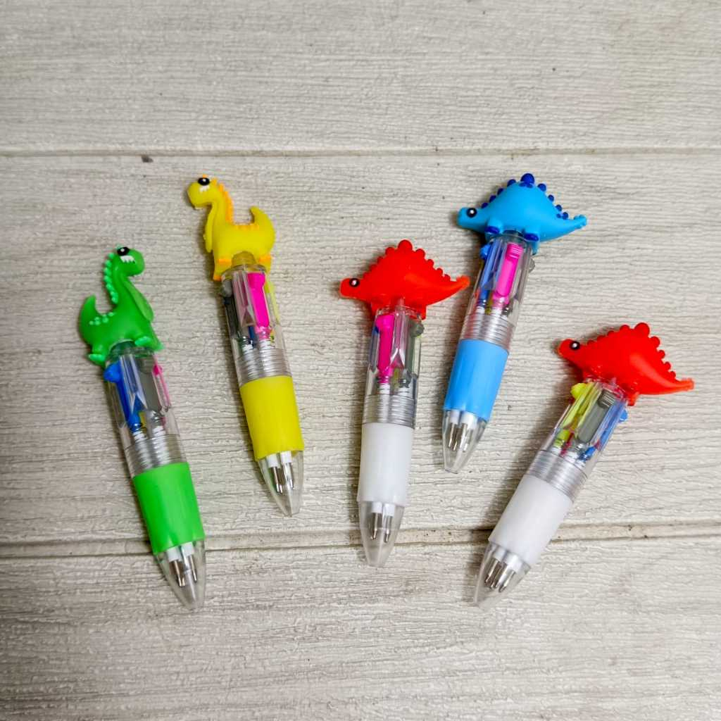 

Bolpen Pulpen 4 Warna Pendek Karakter Dino