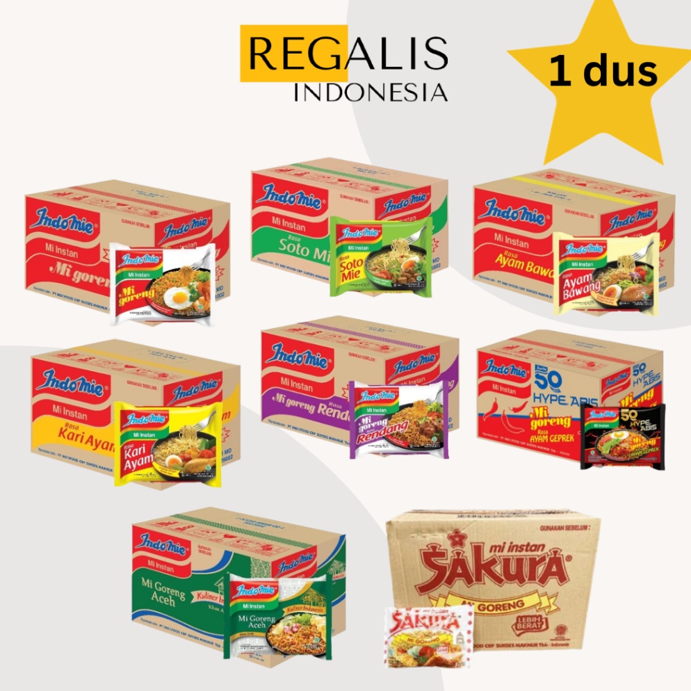 

PUJ466 77 INDOMIE All Varian Sakura Goreng 1 Dus isi 4 bungkus