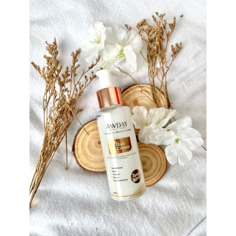 Cream Awday Conditioner Sampo 3in1 Tanpa Dibilas Merawat Rambut Rontok Hair Shampo Krim  Anti Bercab