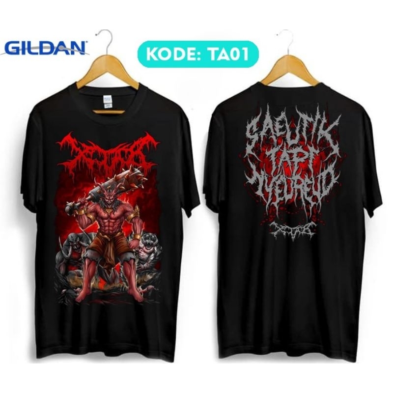 Kaos xtab band metal katun premium TA01