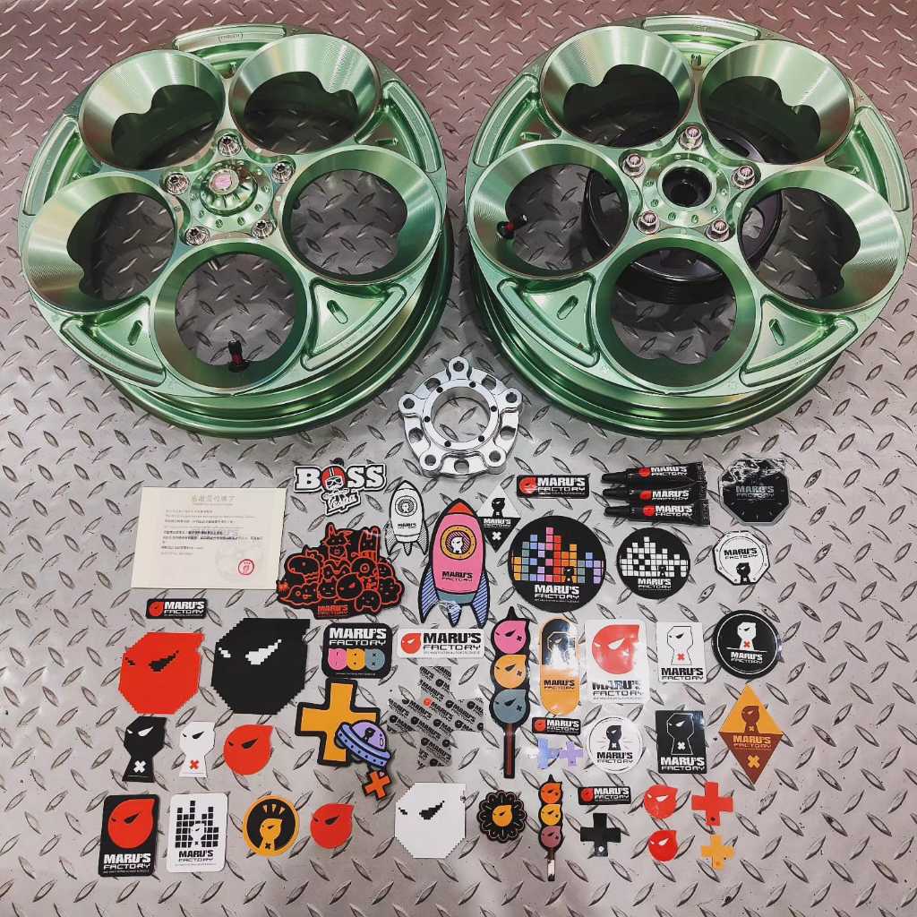 Velg Marus W225 12inc MintGreen Front & Rear Vespa Sprint Prima GTS LX