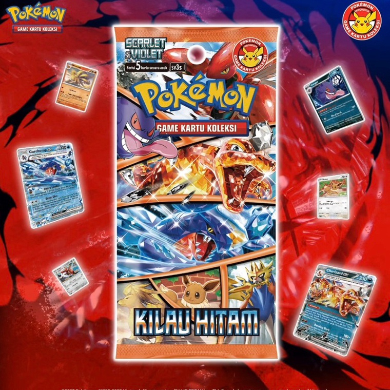 HSM888 STAR kilau hitam SV3S booster pack pokemon tcg indonesia card kartu langka original charizard