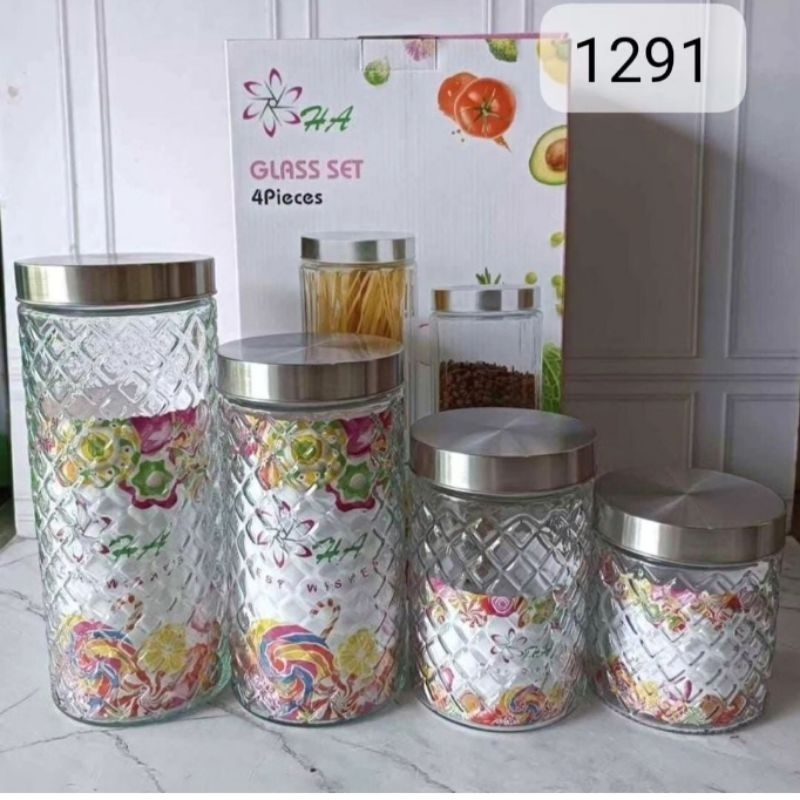 (COD) TOPLES KACA SET 4IN1 / TOPLES KACA DIAMOND SET 4 PCS / TOPLES KRISTAL / TOPLES LEBARAN / TOPLE