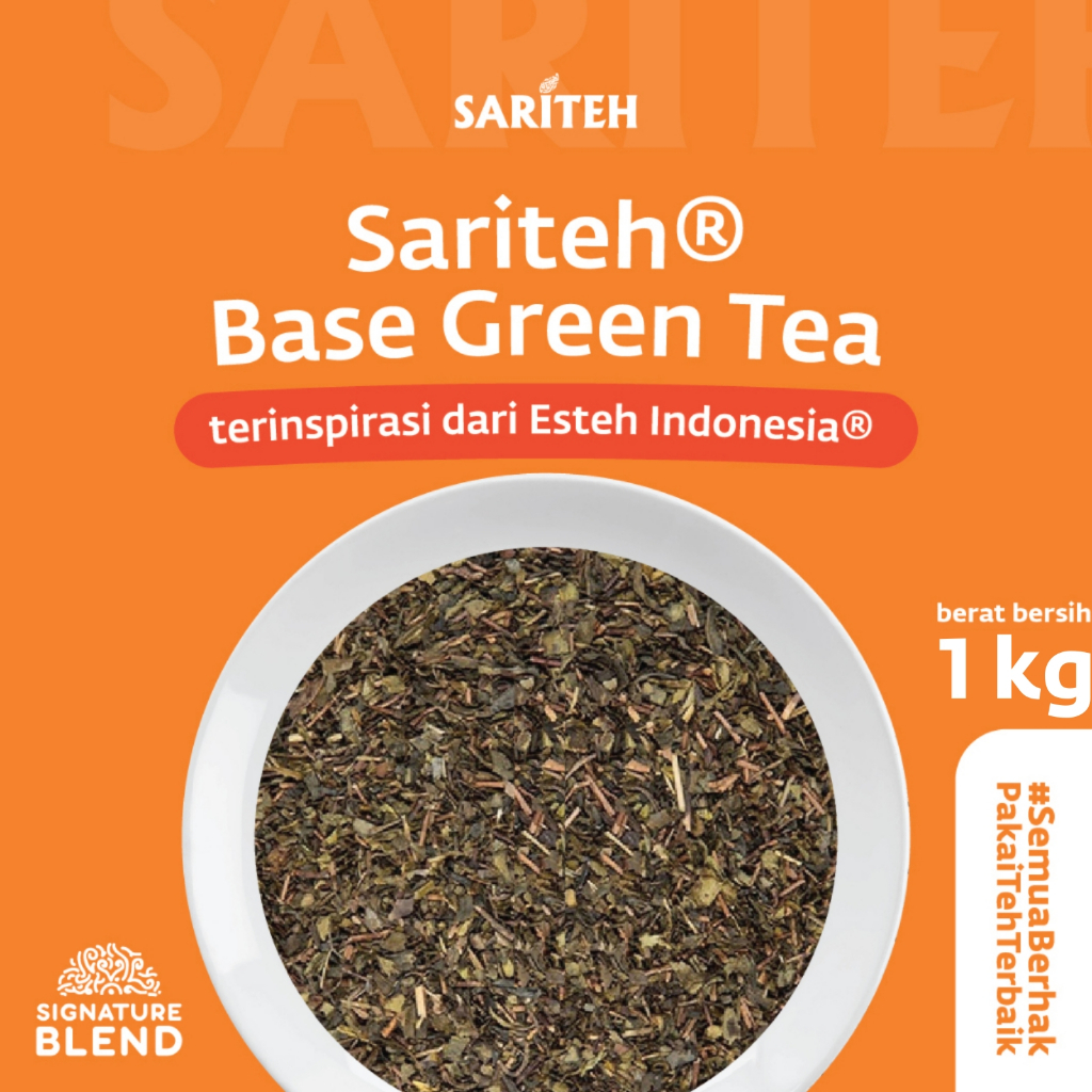 

Sariteh Indonesia x Esteh Indonesia Base Green Tea Blend - Base Teh Hijau - 1 kg