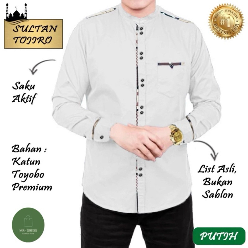 koko lengan panjang bahan toyobo KOKO SULTAN TOJIRO