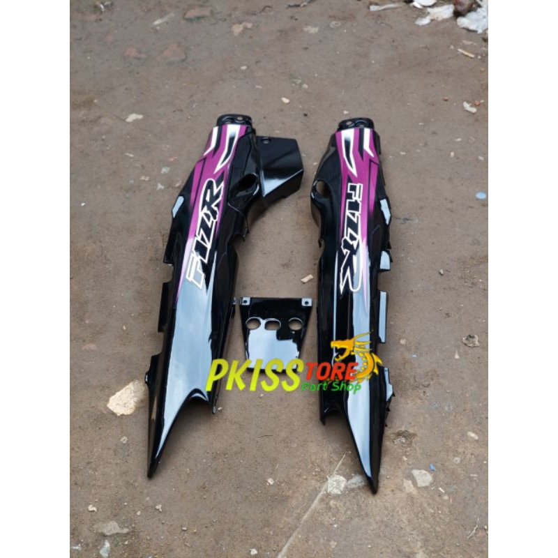 Body Bodi Set Kanan Kiri Yamaha Fizr Fiz R Plus Striping Ungu