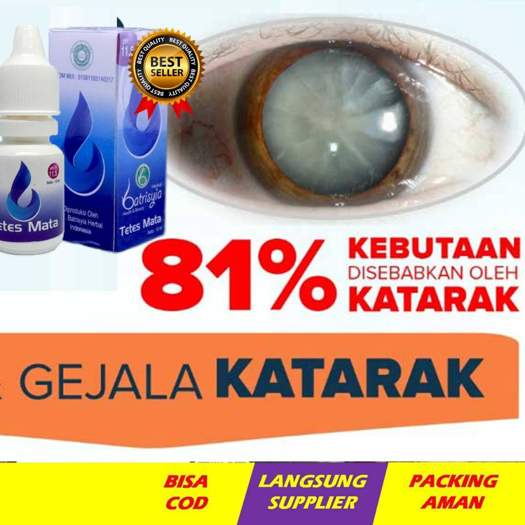 Obat Tetes Mata Ampuh Untuk Katarak Mata Merah Dan Gatal Aman Original Steril