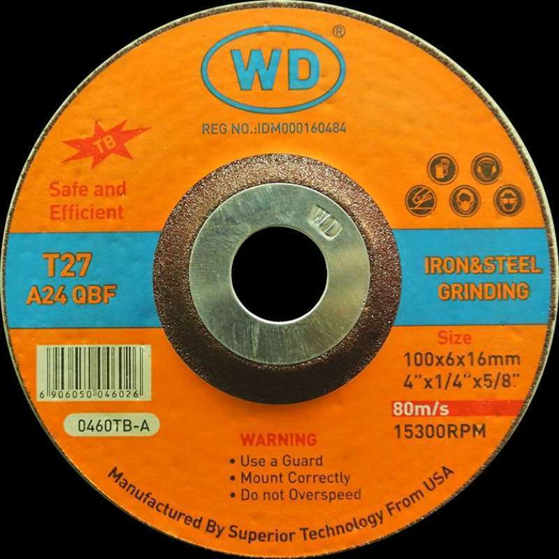 [25pcs] BATU GURINDA WD TEBAL 4" X 6 MM ASLI GERINDA 4 INCH TEBAL GRINDING WHEELS