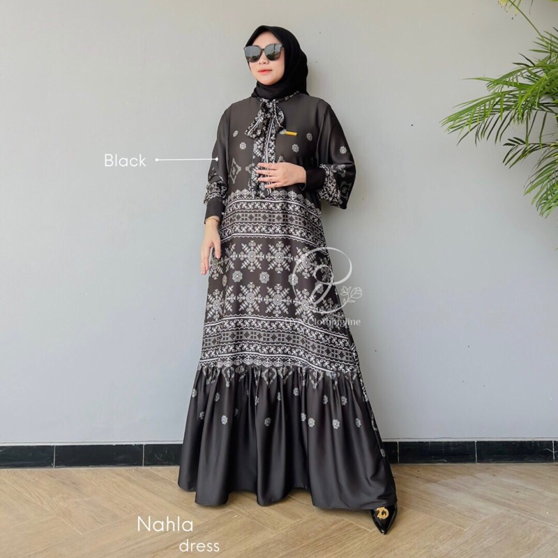 Dyn Clothingline Nahla Dress part 2 || Dress Muslim wanita - Busana Muslim