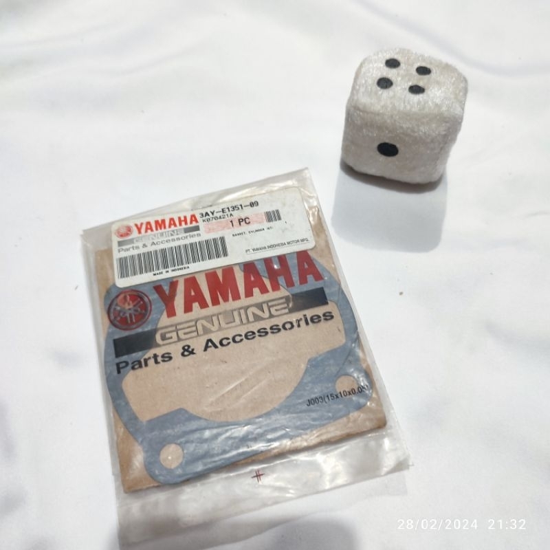 Paking gasket bolok seher piston bawah yamaha alfa sigma original yamaha