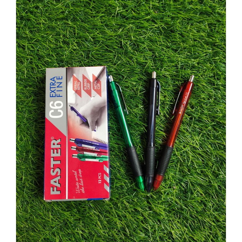 

KF || Pulpen Faster C6 Extra Fine WARNA HITAM - PERPACK ISI 12