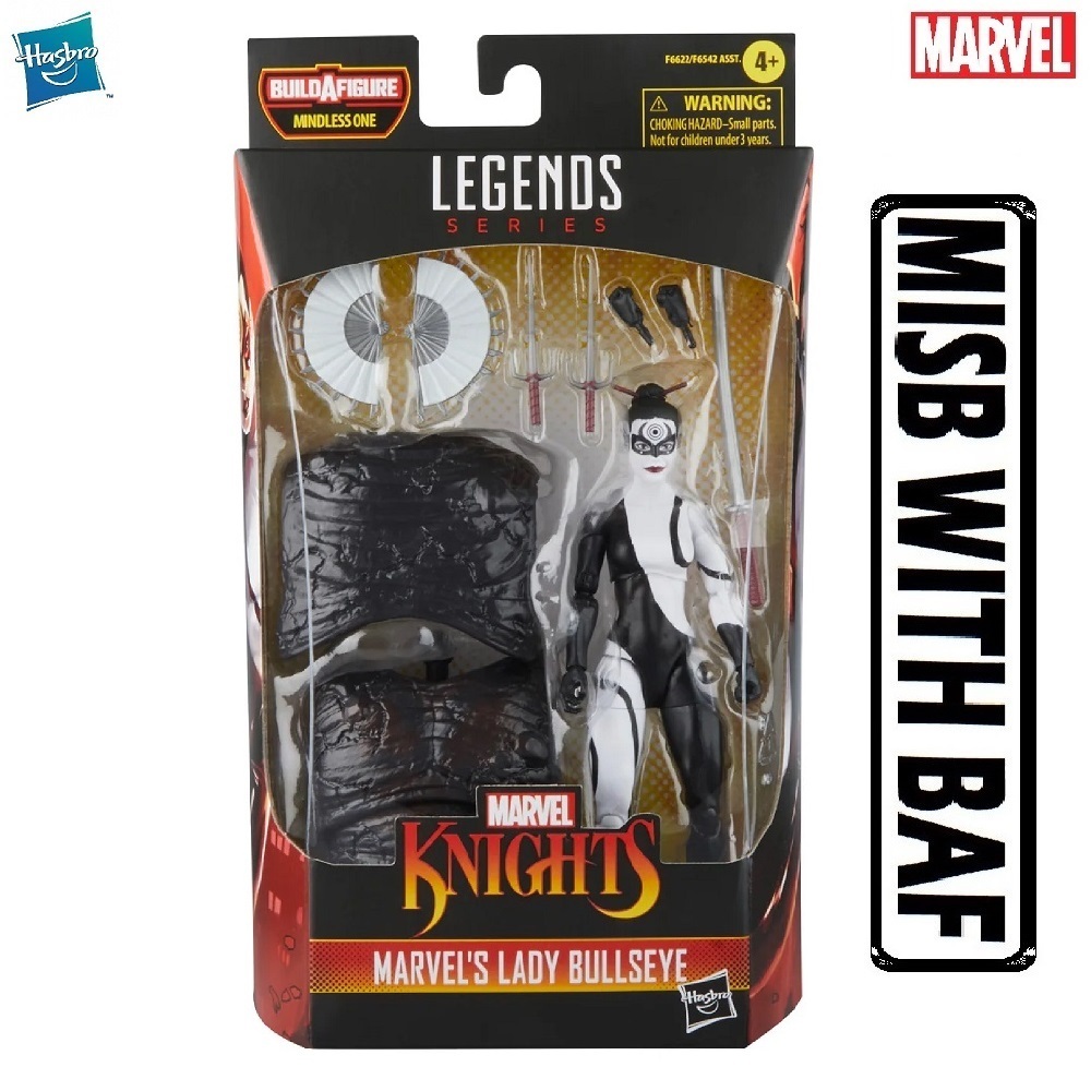MARVEL Legends Series Comics Knights Wave Marvel's Lady Bullseye BAF Mindless One AVSF6622