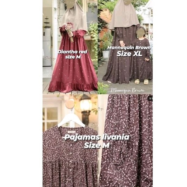 DITSY NIGHTGOWN MARET MANNEQUIN BROWN DITSY