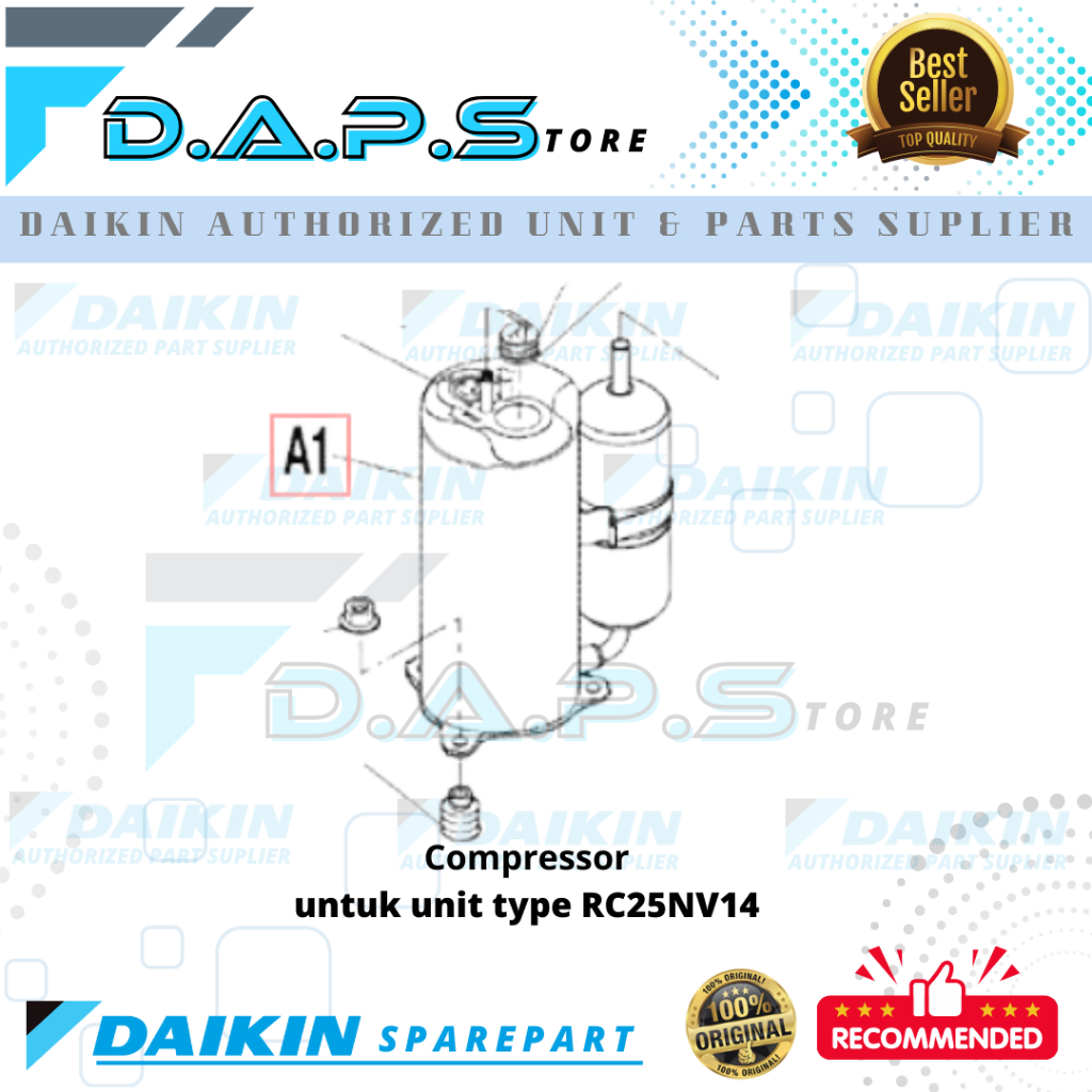 Kompresor - Compressor AC DAIKIN Thailand 1PK RC25NV14