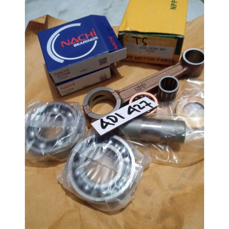 STANG SEHER CONROAD SET+BEARING LAHER KRUG KRUK AS SUZUKI TS125 TS 125 A100 TRS GP 100 A 100 KODE 12