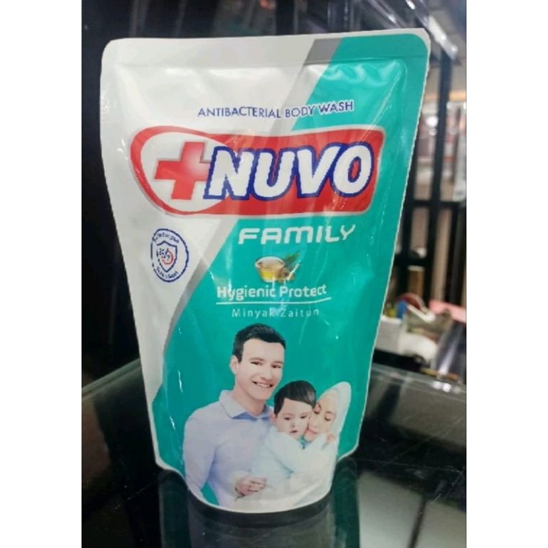 Nuvo Sabun Mandi Cair Hygienic Protect Minyak Zaitun 400ml