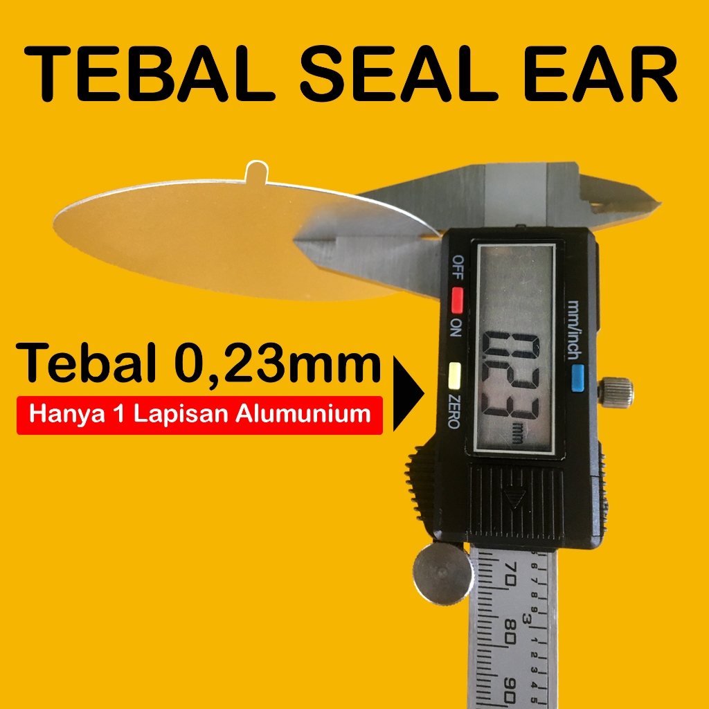 Segel Toples / Seal Aluminium Induksi PET 8,7 cm Food Grade Image 8