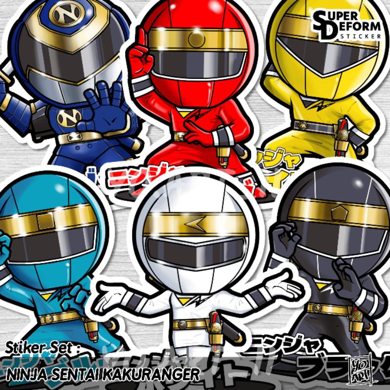 

Stiker Set - Super Sentai Series vol.18 - Ninja Sentai KAKURANGER