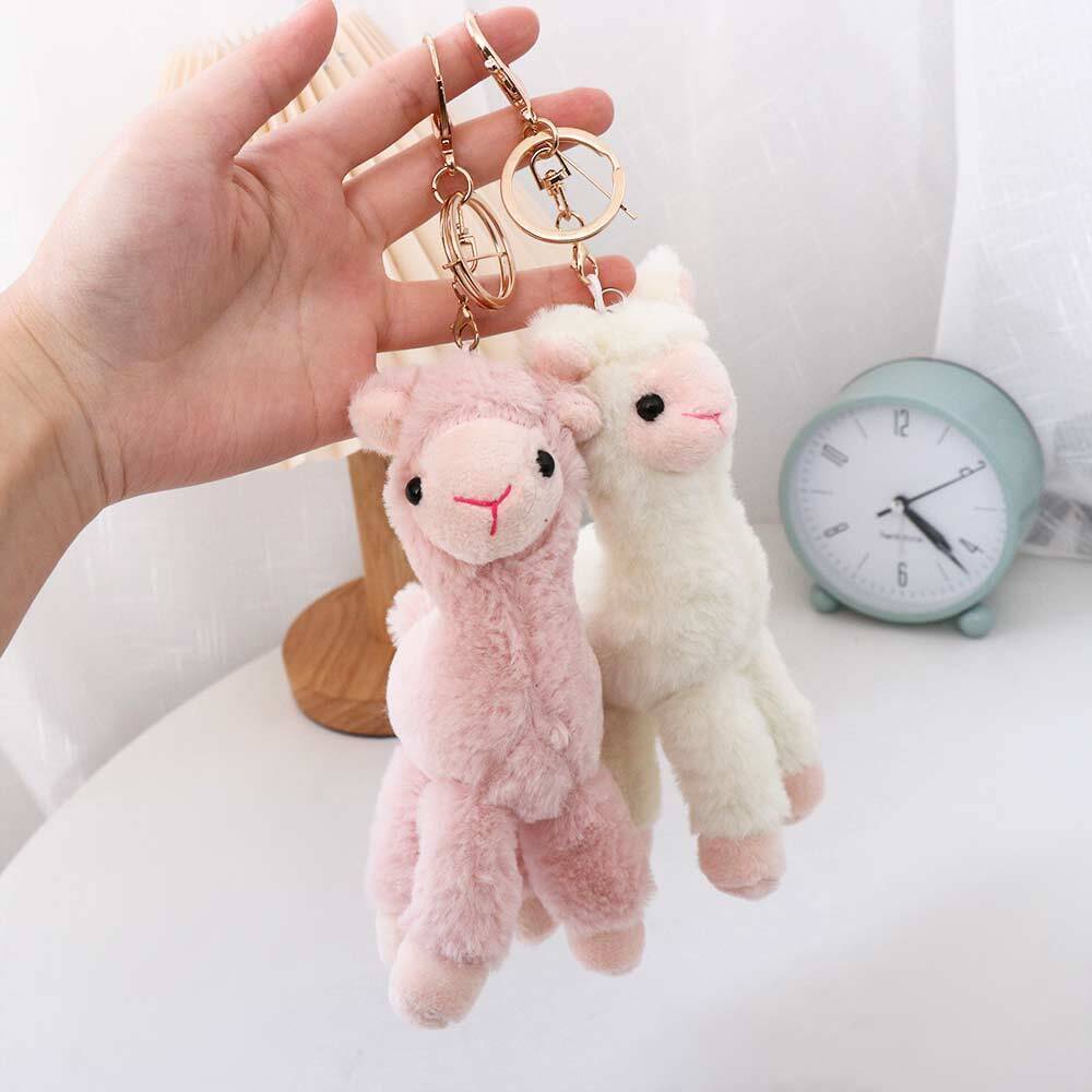 GH Alpaca Gantungan Kunci Alpaca Aneka Warna Lucu Fluffy Keychain Alpaca All Color Goms Home KKV