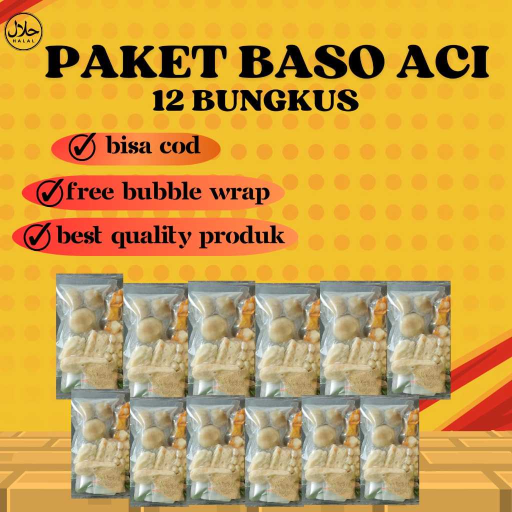 

PAKET BASO ACI INSTAN 12 BUNGKUS | BASO ACI TERMURAH